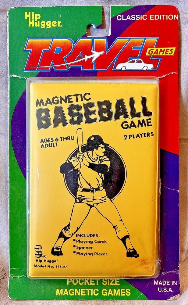 Hip Hugger Travel Games Magnetic Baseball Game Take Along Sports NEW & UNOPENED