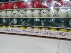 Rare Vintage Hayes Quality Plastic Bingo Balls With Box Complete Multicolor Set