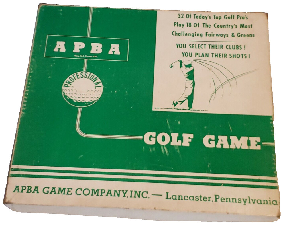 1962 APBA Professional Golf Game Complete With Extra Card Set (32ATG) Nice!