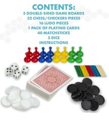 Classic Game Collection, 100 Family Board Games for Adults and Kids. Gift Idea