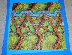 1992 MILTON-BRADLEY BATTLE MASTERS VINYL GAME MAT 55″X77″