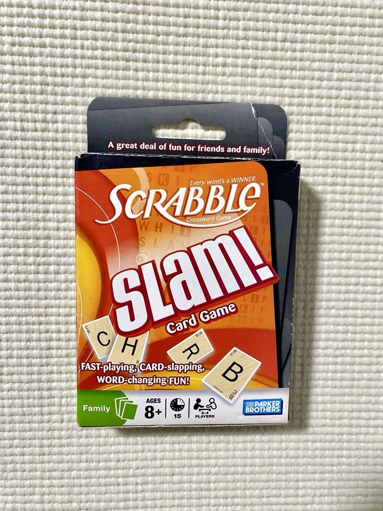 Scrabble Slam Card Word Game 2008 Parker Brothers