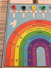 Children’s Bible Trivia Board Game Complete Vintage 1984 2100 Questions 300 Card