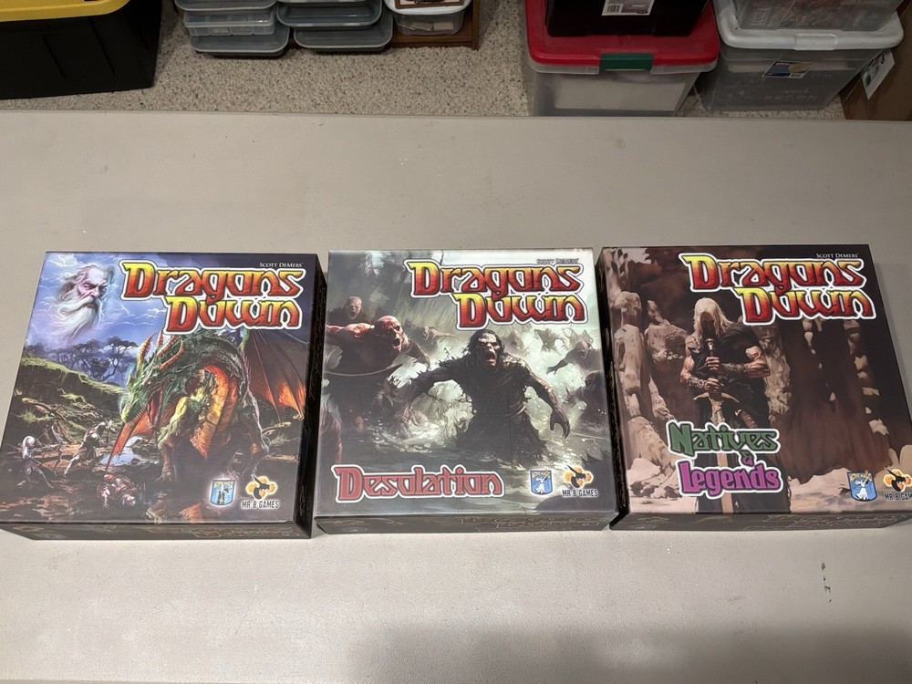 Dragons Down – Base Game Plus Both Expansions Mr B Games Active Magic Games
