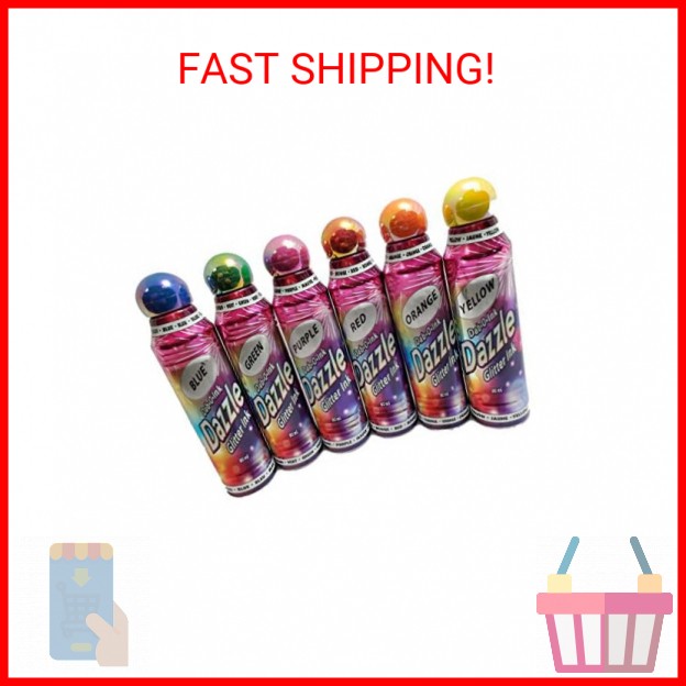 Dazzle Glitter Bingo Dauber/Dabber Ink 6-Pack Mixed Colors