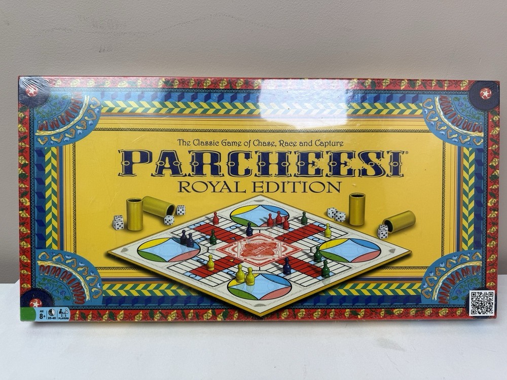 Parcheesi Royal Edition Board Dice Game- Family Game Night Kids 8+ & Adults New
