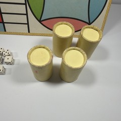 VTG Parcheesi Royal Game India Selchow & Righter Board Wooden Pieces Dice Cups
