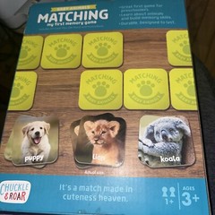 Matching Game Baby Animals – Board Game for Kids 3 and up – Concentration
