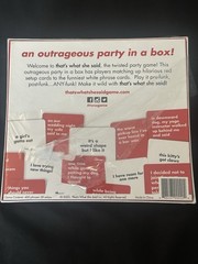 2020 Adult Party Game “That’s What She Said” – Ages 17+