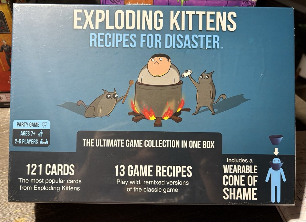 Sealed box Exploding Kittens Recipes for Disaster The Ultimate Game Collection
