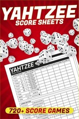 Score Pads for Yahtzee : Large Print 6X9 Yahtzee Score Sheets 720+ Games for Sco
