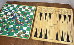 Cardinal 2002 GAME HOUSE 10 Classic Games WOOD Boards & Box Chess Checkers Pachi