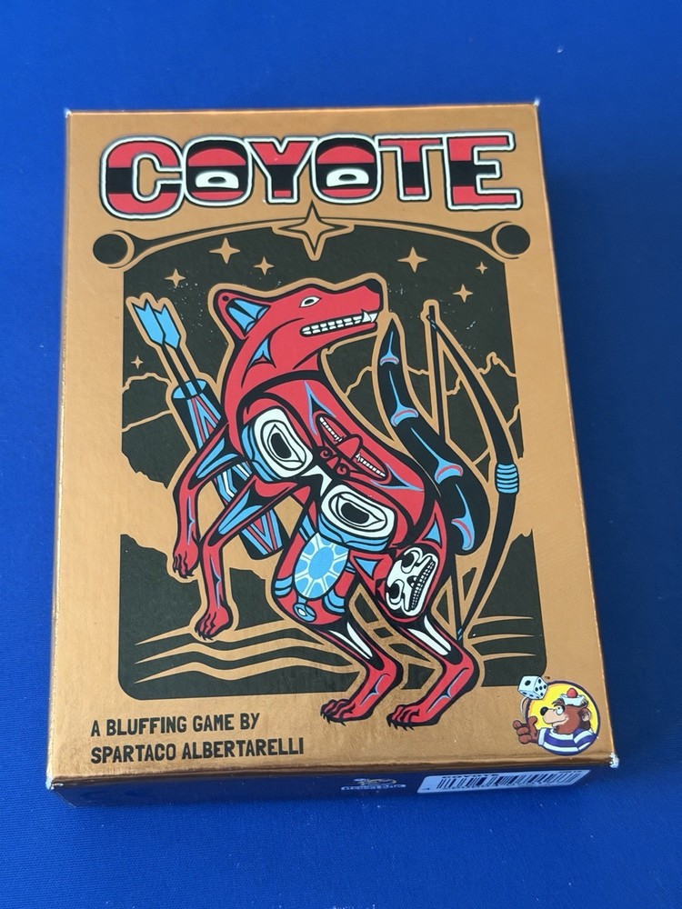 Coyote A Bluffing Game, Spartaco Albertarelli, 3-6 Players Ages 10+ Deluxe 2020