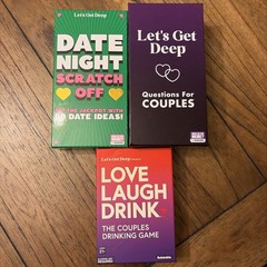 Let’s Get Deep, Love Laugh Drink, & Date Night Scratch Off – Set Of Three Games
