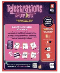 Telestrations After Dark Adult Party Game 4-6 Players Dry-Erase Markers