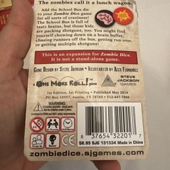 Zombie Dice 3 School Bus Game Expansion From Steve Jackson Games