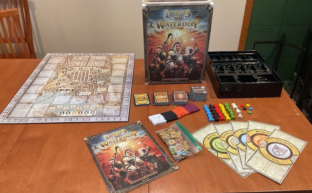 Wizards of the Coast Lords of Waterdeep Dungeons and Dragons Board Game COMPLETE