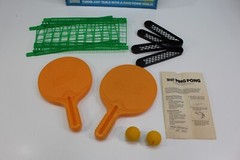 Ping Pong Table Tennis Set Complete Toy Game VTG 1987 Old Classic Kids GUC