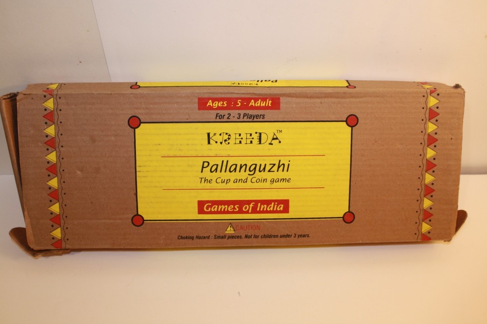 Kreeda Pallanguzhi India Cup & Coin Game COMPLETE