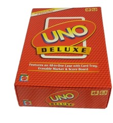 UNO Deluxe Card Game Mattel 2007 Ages 7+ 2 to 10 Players