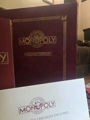 Franklin Mint MONOPOLY Collector’s Edition Wood Board Game 1991 Complete* W/ COA