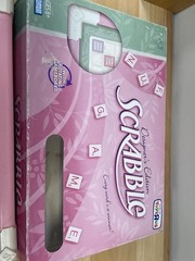 Scrabble Pink Designer’s Edition Toys R Us Exclusive Board Game 2008 Rotates
