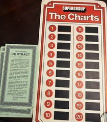 RARE Vintage Supergroup Gold Record Board Game 1973 Instructions Missing Parts