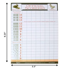 Mexican Train Score Pads Chicken Foot Dominoes Game 100 Sheets 8.25″ x 5.5″