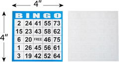 Bingo Paper Game Cards – 1 Card -100 Books of 10 Sheets