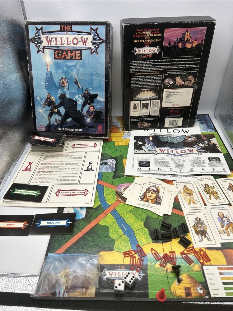 Tor Books The Willow Game VTG 1988 Fantasy RPG Greg Costikyan missing Rulebook