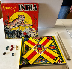 Vintage Rare Game of India Milton Bradley, No 4083 Board Hunting Game
