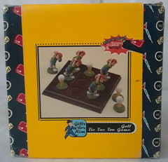 10 PC Tic Tac Toe Golf Game w/ 5.5 in Wood Game Board