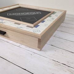 Monopoly Deluxe Edition with Luxury Wood Cabinet Maple Wood Gαme Company O/Box
