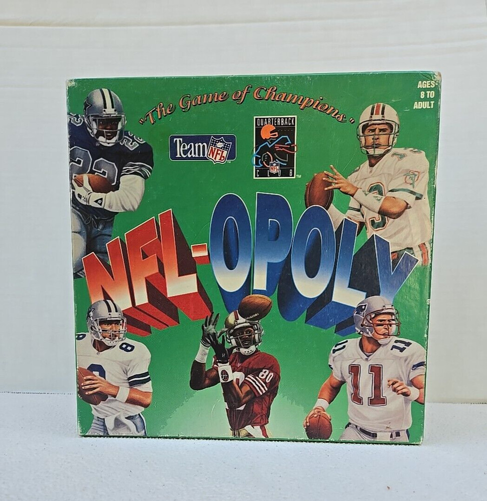 NFL-OPOLY Vintage NFL Football Board Game By TDC Games 1994 EUC