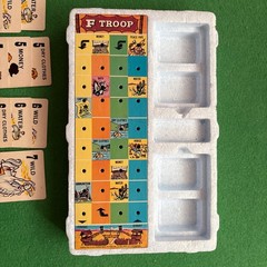 VINTAGE 1965 F TROOP MINI-BOARD CARD GAME, ABC TV Ideal 43 cards nice shape