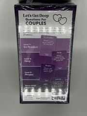 Lets Get Deep Questions for Couples Game Card Game New Sealed