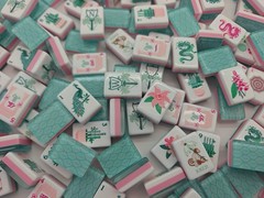 Cabana Lounge Inspired 3-Layer American Mahjong Tiles