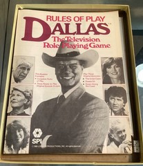 Dallas The Television Role Playing Board Game SPI 2990 Complete + Unpunched Rare