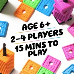 Family-Friendly Tile Game: Multicolored, Waterproof, Perfect for Traveling