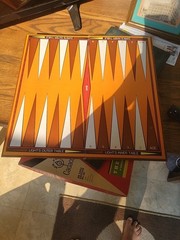Vintage 1973 Whitman Board Game Backgammon Set Complete Made in USA
