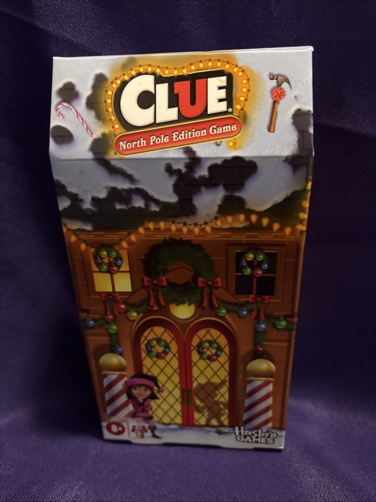 Hasbro Gaming Clue: North Pole Holiday Edition Board Game NEW