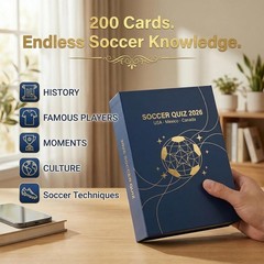 Soccer Party Game for World Cup 2026 – 200 Question Cards for Adults, Teens & Fa