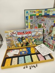 The SIMPSONS Monopoly “Welcome To Springfield” Board Game 2001 100% Complete