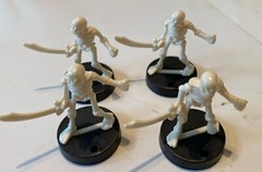1992 Mattel Dark World Board Game RPG Replacement Part – Skeleton Pieces 6 W