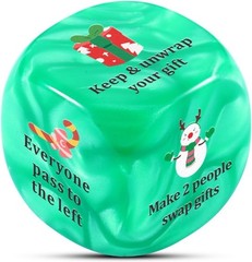 Santa Swap Gift Exchange Dice Christmas Party Games Gift for Families Exchang…