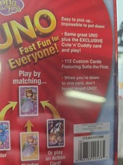 Disney Sofia The First Uno Card Game 2014 New Sealed