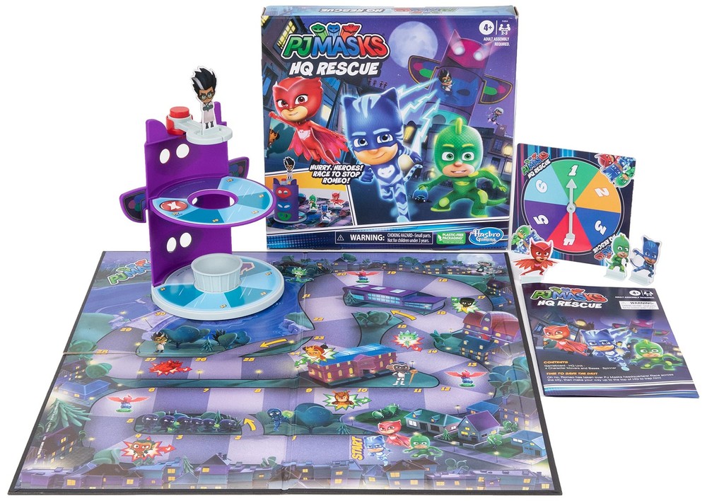 PJ Masks HQ Rescue Board Game Multicolored Fun for Kids Ages 4 and Up
