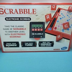 Scrabble Electronic Scoring Word Game – Complete Set w/ Timer