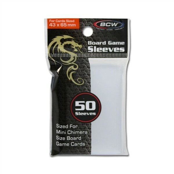 150 BCW 43 x 65 mm Mini Chimera 43×65 Board Game Clear Soft Poly Sleeves