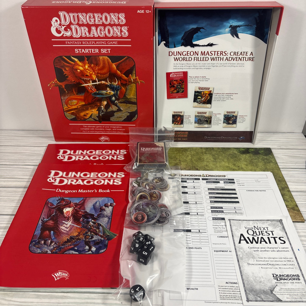 Dungeons & Dragons 2011 Starter Set Complete D&D Red Box